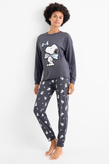 Damen - Pyjama - Peanuts - dunkelblau