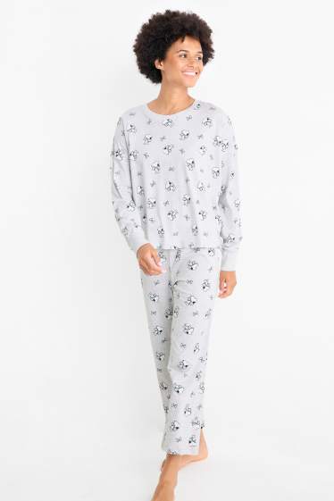 Dona - Pijama - Peanuts - gris clar jaspiat