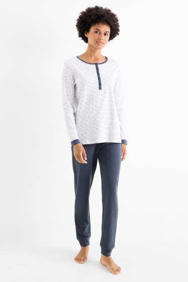 Femmes - Pyjama - bleu foncé