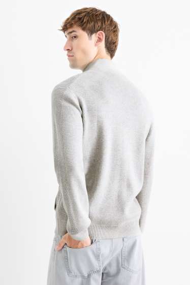 Home - Jaqueta de punt - gris clar