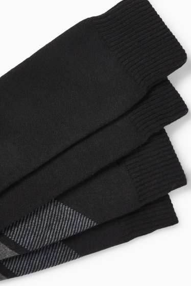Femmes - Lot de 2 paires - chaussettes hauteur genou - noir