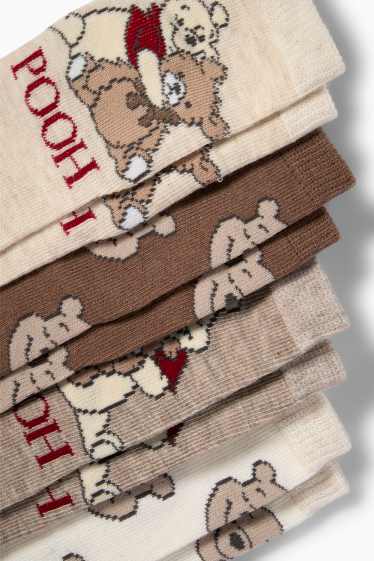 Baby Mädchen - Multipack 4er - Winnie Puuh - Baby-Socken mit Motiv - hellbeige