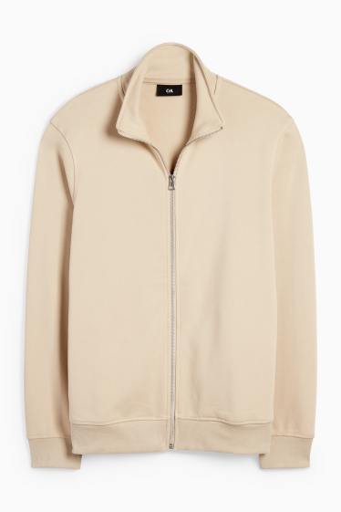 Heren - Sweatvest - beige