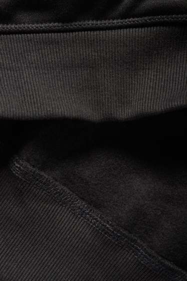 Uomo - Felpa con zip - nero