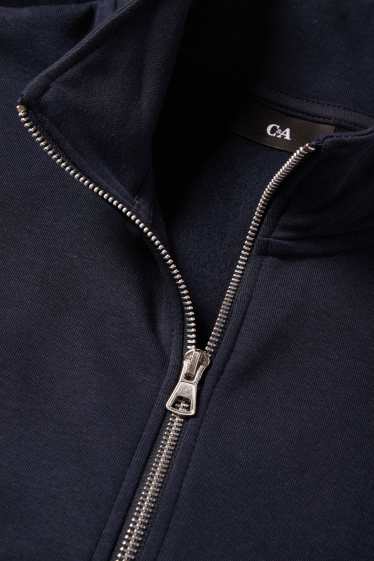 Hommes - Veste en sweat avec capuche - bleu foncé