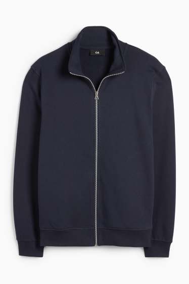 Hommes - Veste en sweat avec capuche - bleu foncé