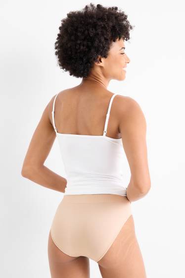 Damen - Multipack 3er - Slip - seamless - hellbeige