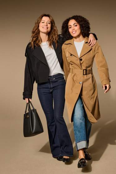 Damen - Trenchcoat - braun