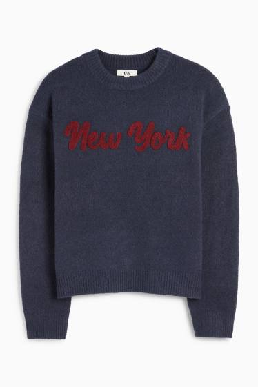 Damen - Pullover - dunkelblau
