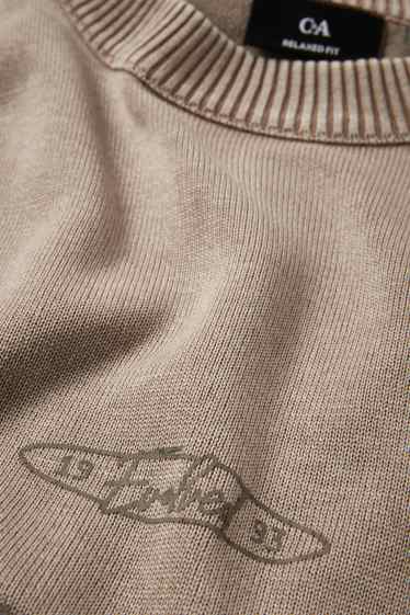 Herren - Pullover - beige