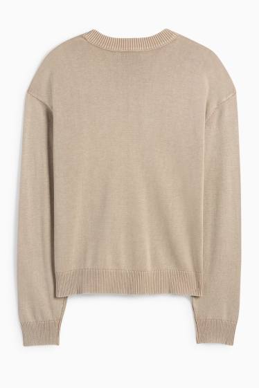 Herren - Pullover - beige