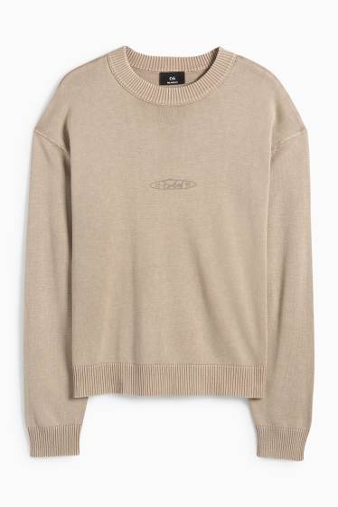 Herren - Pullover - beige