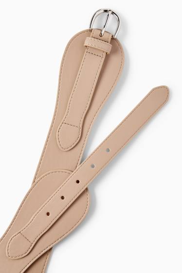 Dames - Riem - licht beige