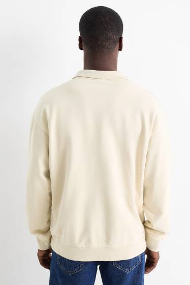Herren - Sweatshirt - cremeweiß