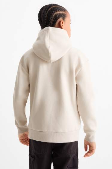 Enfants garçons - Hot Wheels - sweat à capuche - beige