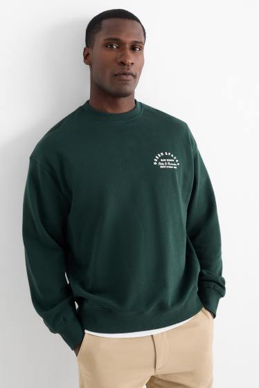 Uomo - Felpa - verde scuro