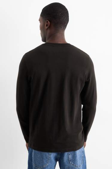 Men - Long sleeve top - black