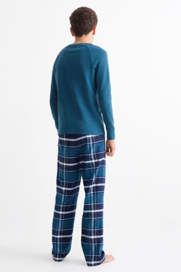 Copii - Băieți - Multipack 2 buc. - bluză de pijama - structurată - verde
