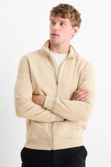 Heren - Sweatvest - beige