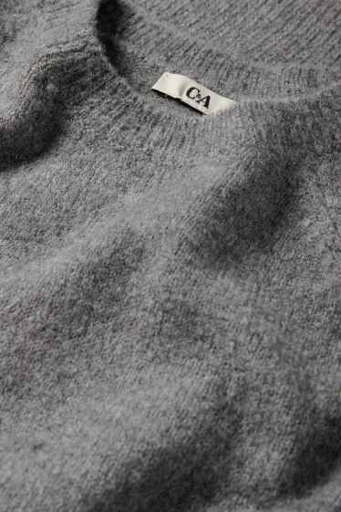 Damen - Pullover - grau-melange