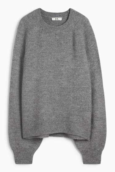 Damen - Pullover - grau-melange