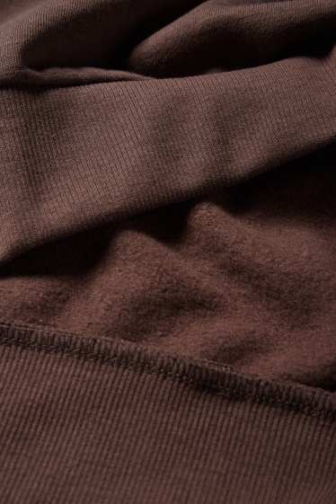Damen - Sweatshirt - Oversized - dunkelbraun