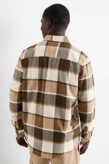 Men - Shirt - brown
