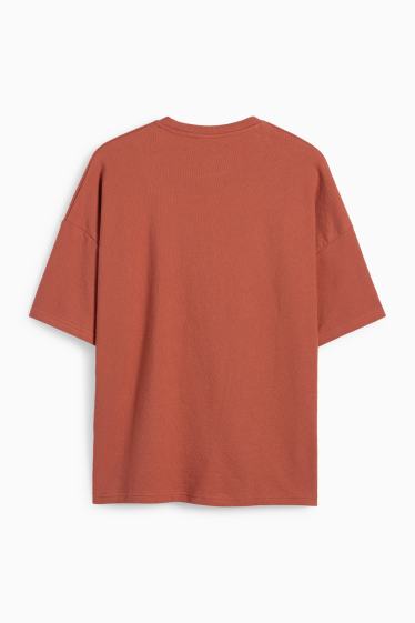Herren - T-Shirt - Oversized - rostbraun