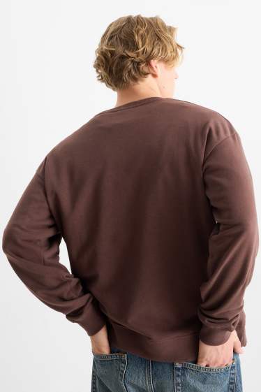 Heren - Sweatshirt - donkerbruin