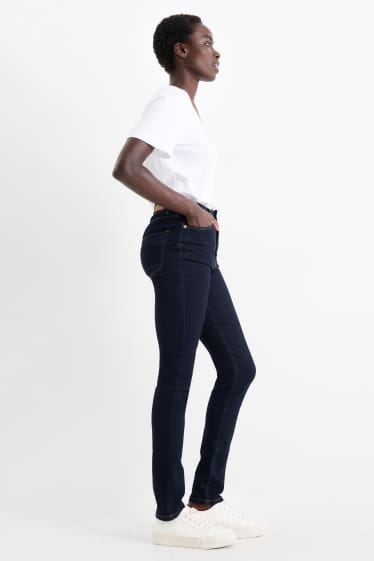 Women - Slim jeans - high waist - LYCRA® - denim-dark blue
