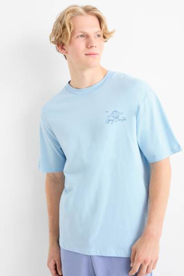 Herren - T-Shirt - Relaxed Fit - hellblau