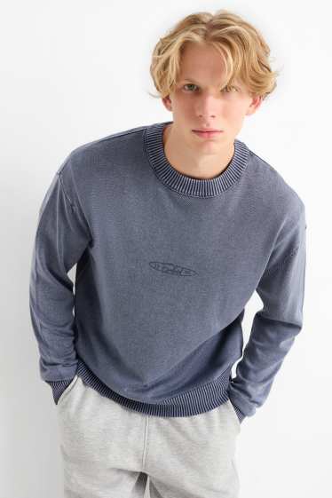 Herren - Pullover - blau