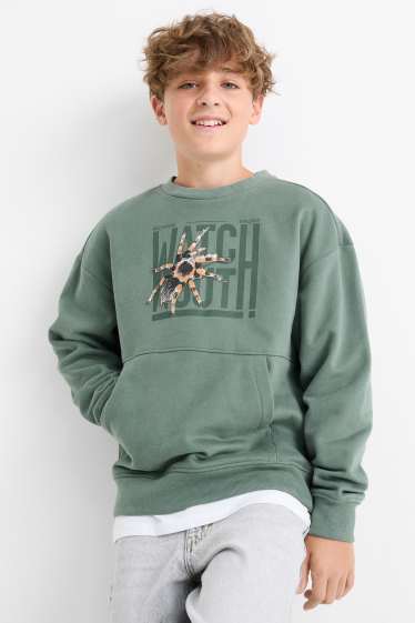 Kinderen: jongens - Vogelspin - sweatshirt - groen