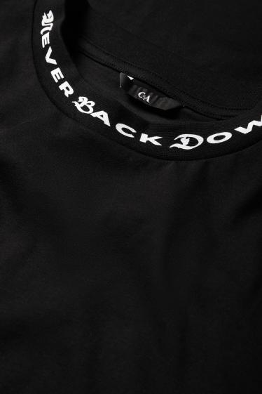 Herren - T-Shirt - Relaxed Fit - schwarz