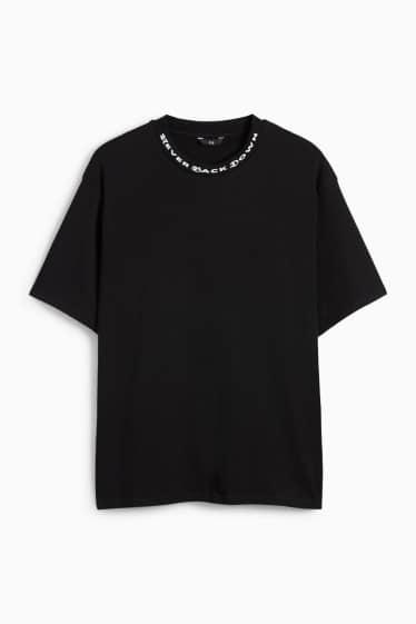 Herren - T-Shirt - Relaxed Fit - schwarz