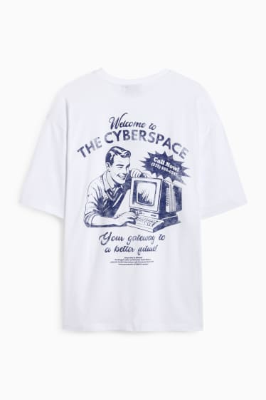 Herren - T-Shirt - Oversized - weiss