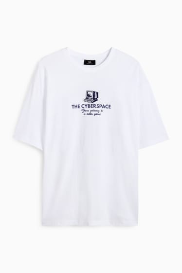 Herren - T-Shirt - Oversized - weiss