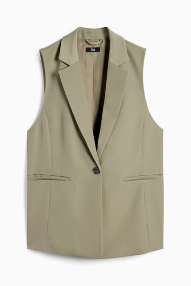 Damen - Business-Weste - Regular Fit - khaki