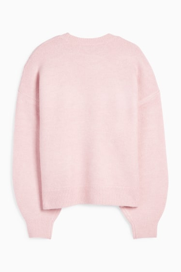 Damen - Pullover - rosa