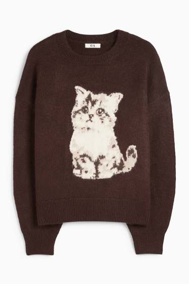Women - Jumper - dark brown