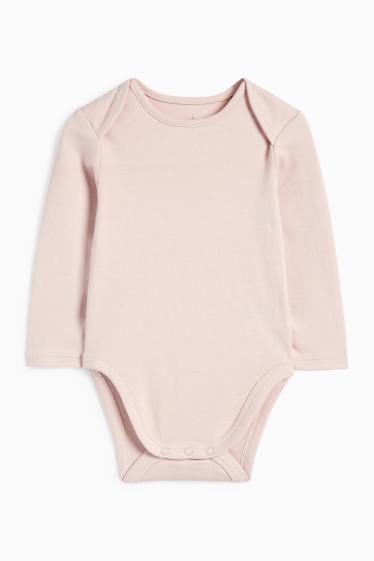 Baby Mädchen - Bambi - Strampler-Set - 2 teilig - weiss / rosa