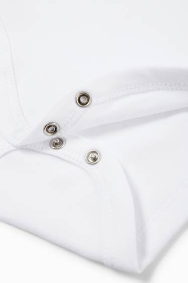 Unisex - Confezione da 2 - body incrociato per neonati - bianco