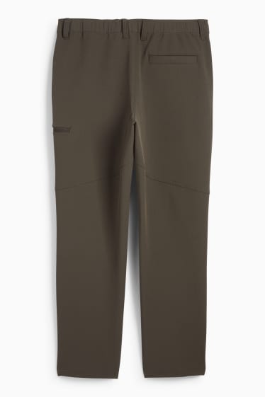Bărbați - Pantaloni de trening funcționali - rezistenți la apă - verde închis