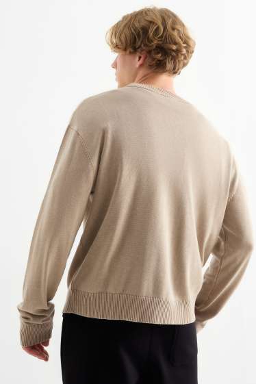 Herren - Pullover - beige