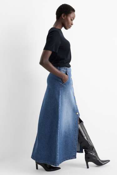 Damen - Jeansrock - jeansblau