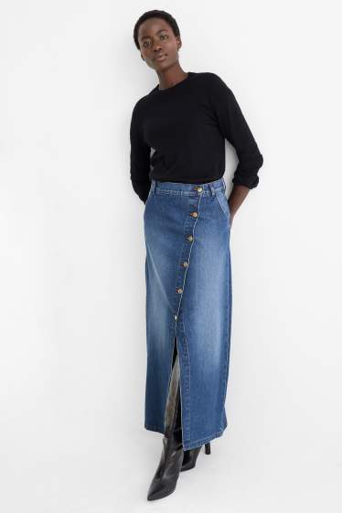 Damen - Jeansrock - jeansblau