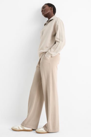Damen - Basic-Jogginghose - beige