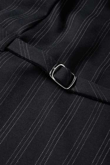 Damen - A-Linien Kleid - Nadelstreifen - dunkelblau
