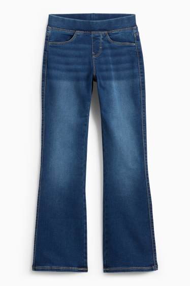 Kinder Mädchen - Flared Jeggings - jeansblau