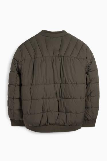 Men - Quilted jacket - dark green